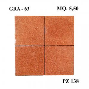 Antique grit paving. 20x20 cm. Early 1900s.